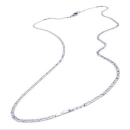 19.7インチ チタンシルバー ファインネックレス