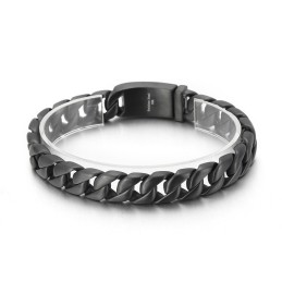 メンズ ブラック チタン ブレスレット 販売中