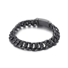 メンズ ブラック チタン ブレスレット 販売中