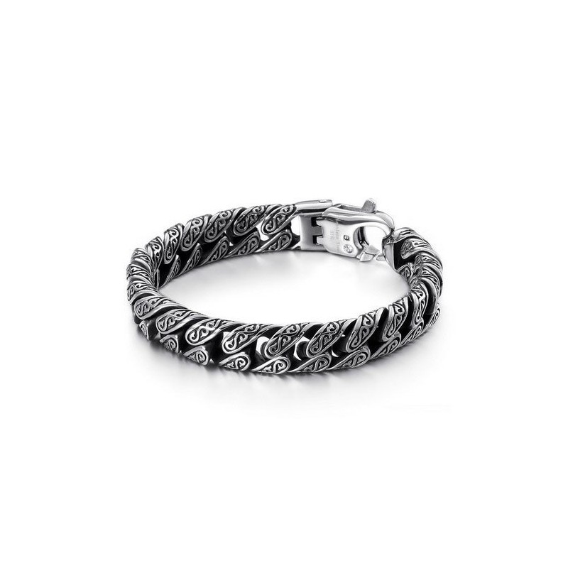 ファッションメンズチタンマルチループクラスプパターンブレスレット ファッションメンズチタンマルチループクラスプパターンブレスレット