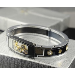 メンズチタンダイヤモンドブレスレット