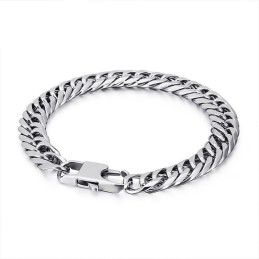 Tide Accessories ファッション チタン メンズ 椎骨チェーン スクエアバックル ブレスレット