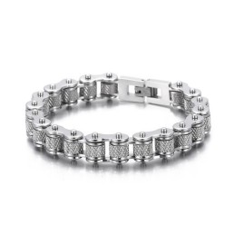 メンズファッション ロックンロール ヒップホップ チタンブレスレット