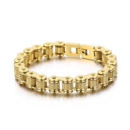 メンズファッション ロック ヒップホップ チタンブレスレット