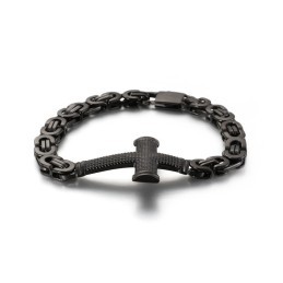 人気のファッションストリートクロスバックチェーンチタンメンズブレスレット