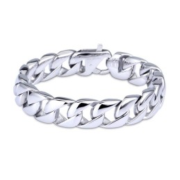 チタンブラックメンズブレスレットメンズチェーン