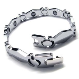 メンズ タングステンカーバイド 8mm幅ブレスレット