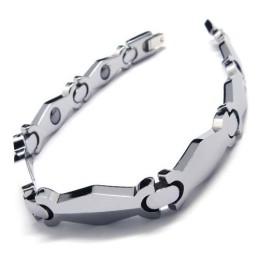 メンズ タングステンカーバイド 8mm幅ブレスレット