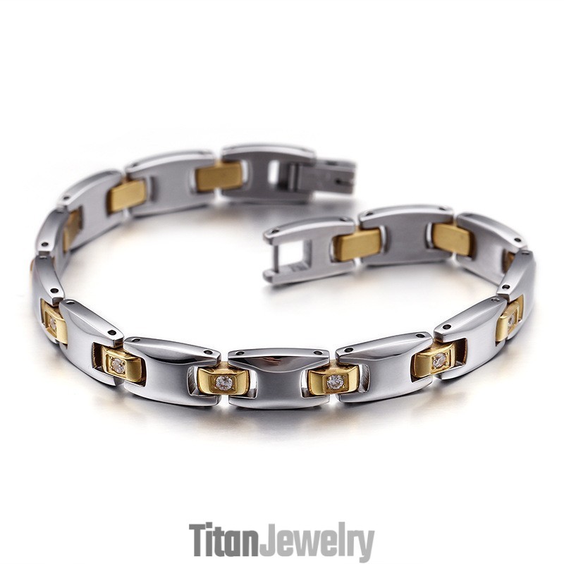 カップルブレスレット　男性向けファッショナブルなチタンブレスレット