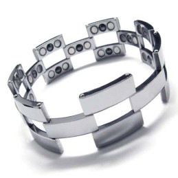 ファッションタングステンカーバイド22mm幅メンズブレスレット