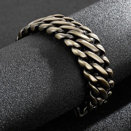 ファッションな厚手ブロンズ8チタンブレスレット