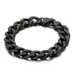 メンズ メッキ フラット 両面ミル加工 チタンブレスレット