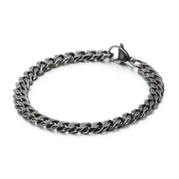 ファッションメンズチタンヴィンテージフラットグラインドブレスレット（アクセサリー付き）