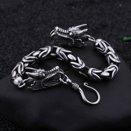 クールでシックなメンズ用タップフックチタンブレスレット