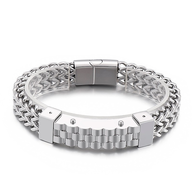 ファッションヒップホップスタイルメンズチタンブレスレット ファッションヒップホップスタイルメンズチタンブレスレット
