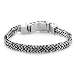 ヒップホップジュエリー ダブルチェーンブレスレット メンズ シック チタンアクセサリー