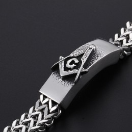 ファッショントレンドのメンズフリーメイソンブレスレット