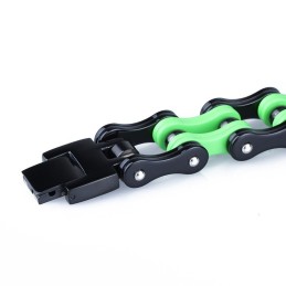 ロックヒップホップスタイルの電気メッキチタンメンズサイクリングブレスレット