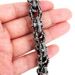 男性用クロスチタンブレスレット