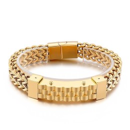 ファッションヒップホップスタイルメンズチタンブレスレット