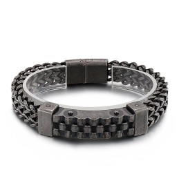 ファッションヒップホップスタイルメンズチタンブレスレット