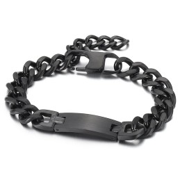 ファッションベントブランド プラステールチェーンチタンブレスレット（メンズ）