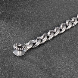 人気のシックなスタイルのスネイルバックルチタンブレスレット（男性用）