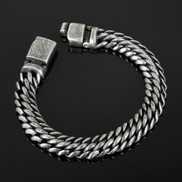 クールでシンプルなメッシュチタンスナップメンズブレスレットアクセサリー