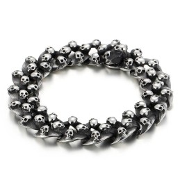 ファッションメンズチタンスカルブレスレット