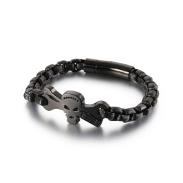 メンズチタンスカルブレスレット