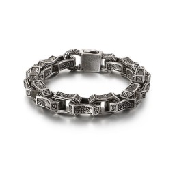 シックなメンズチタンブレスレット