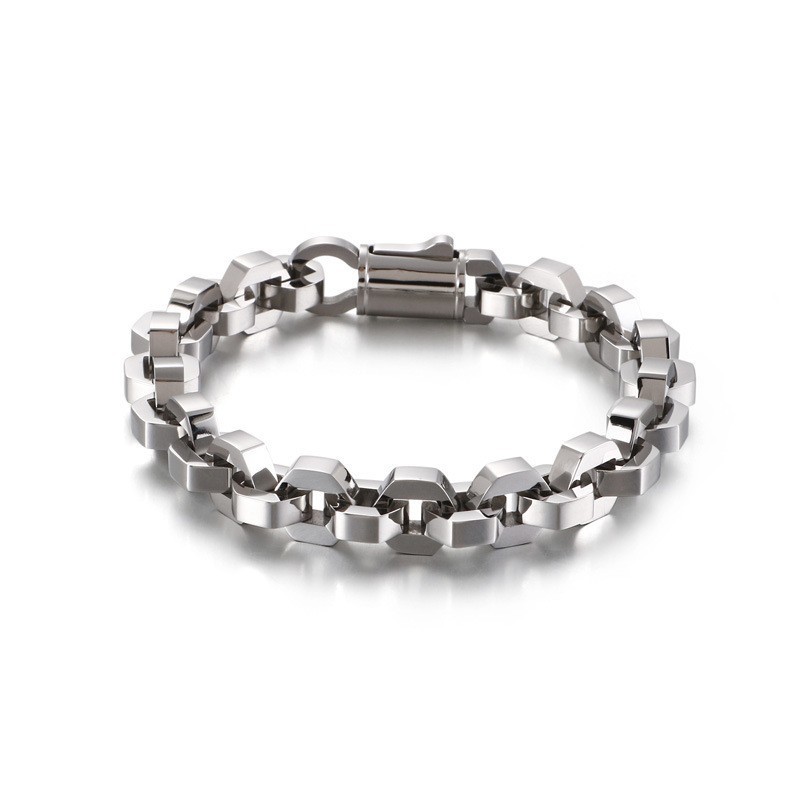 ファッションブレスレット 幾何学模様 メンズ チタン タイドアクセサリー