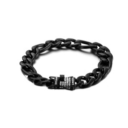 メンズファッション ブラックチタンブレスレット