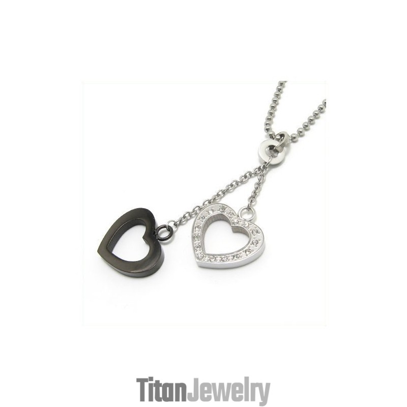 ファッションギフト ハート型ダイヤモンドネックレスペンダント