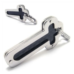 メンズ純チタンクロスネックレスペンダントチェーン（新品）