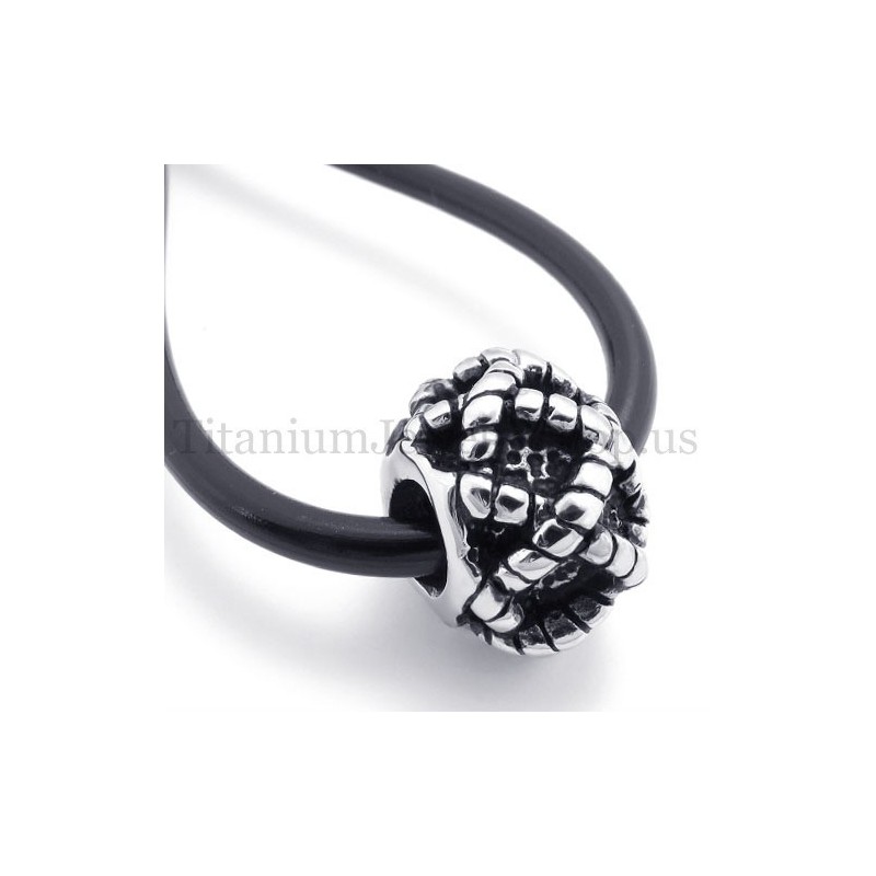 幸運のビーズチタンペンダント