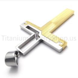 新しいデュオトーン中空クロスチタンペンダント
