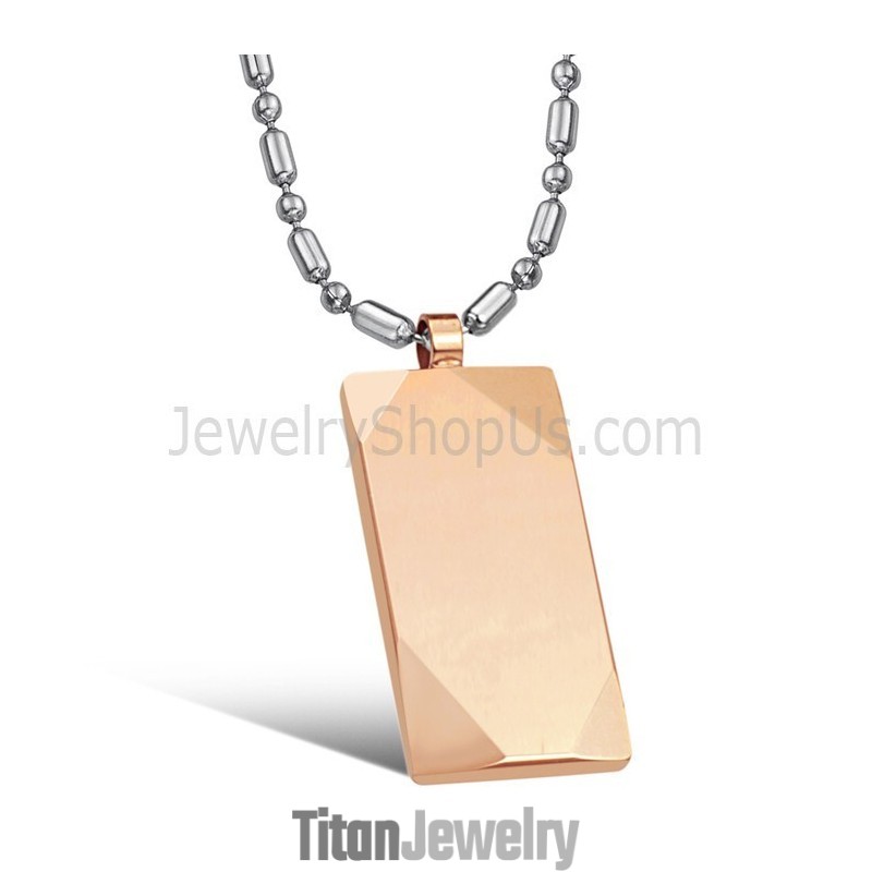 ローズゴールド タングステン ハイポリッシュペンダント C638