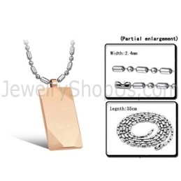 ローズゴールド タングステン ハイポリッシュペンダント C638