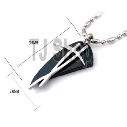 スートラマン ブラックシンボル チタンスチールペンダントネックレス ギフト