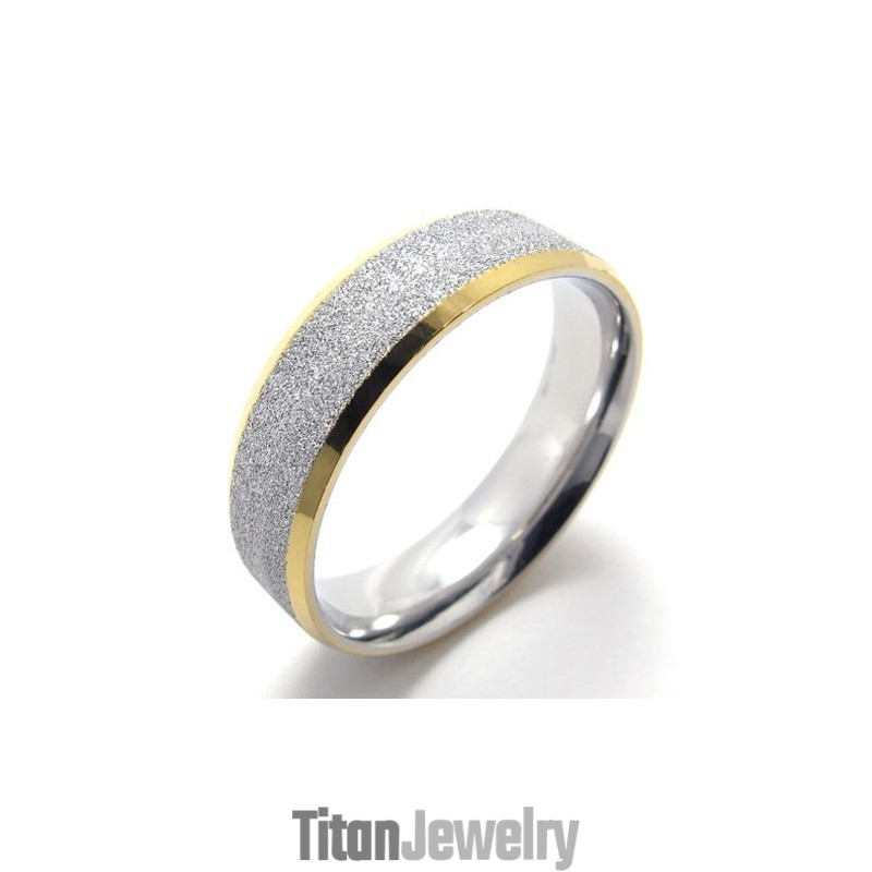 ゴールドアクセントパールチタンリング