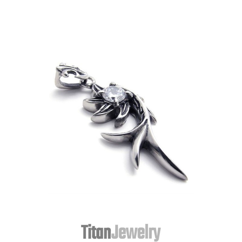 マーメイドダイヤモンドチタンペンダント