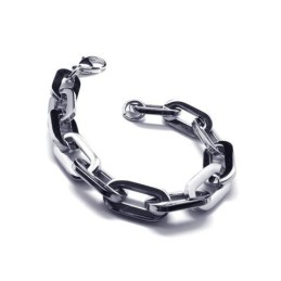 メンズ ボーイズ シルバー 純チタン チャーム リンクス ブレスレット