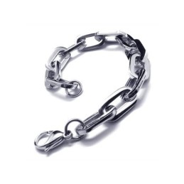 メンズ ボーイズ シルバー 純チタン チャーム リンクス ブレスレット