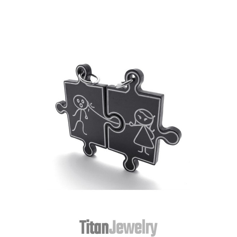 ブラックラバーズチタンペンダント