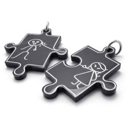 ブラックラバーズチタンペンダント