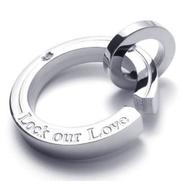 男性用ラバーズチタンペンダント