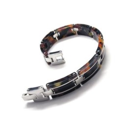 メンズ ボーイズ 純チタン ラバーブレスレット チャームバングル