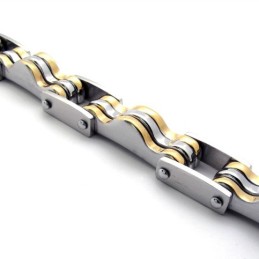 9.1インチ ラバーズ チタンブレスレット
