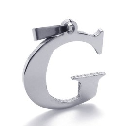 文字「G」のチタンペンダント